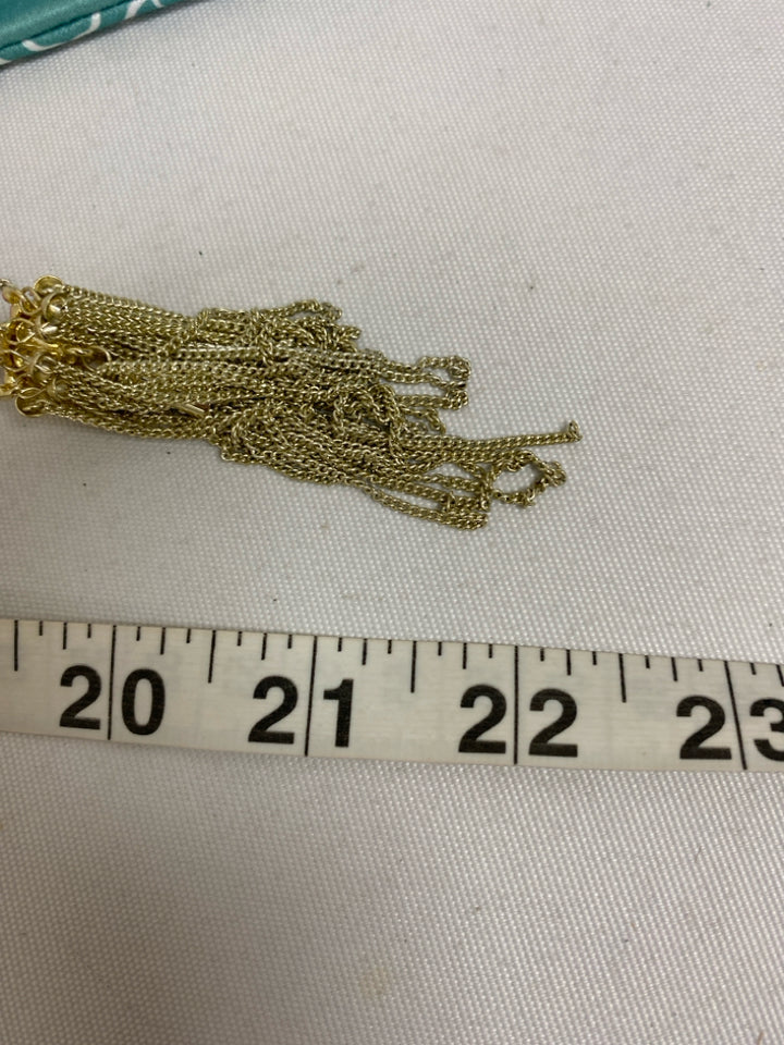 Kendra Scott Gold Color Hot Pink Jeweled Necklace