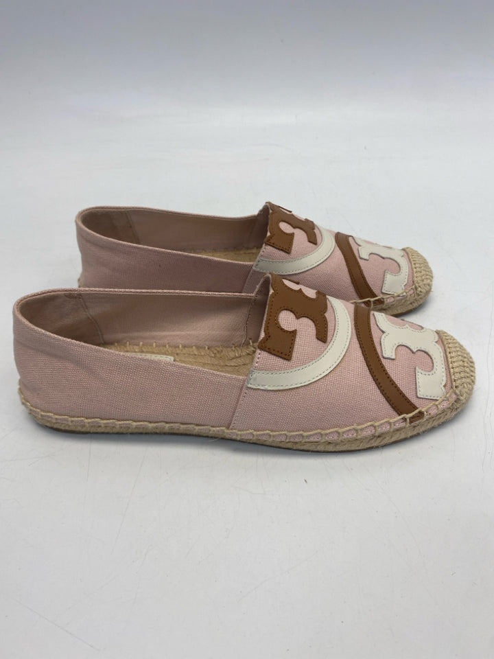 Tory Burch  Size 7 Pink Brown/White Flats