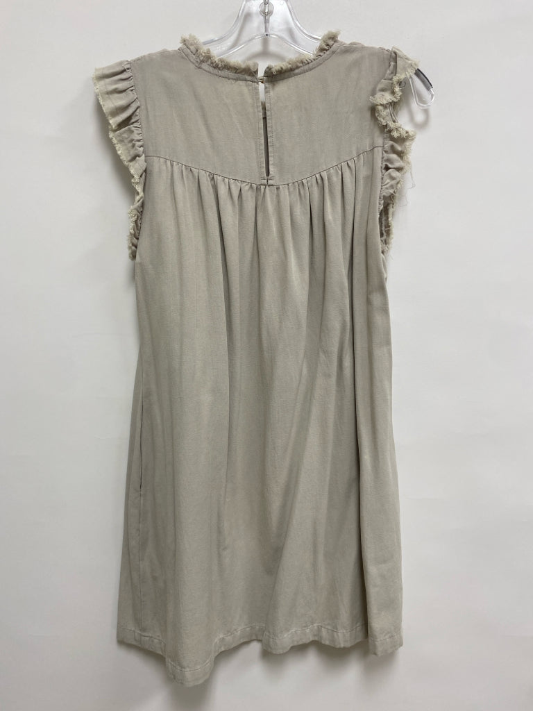 Size S Beige Fringe Ladies Dress