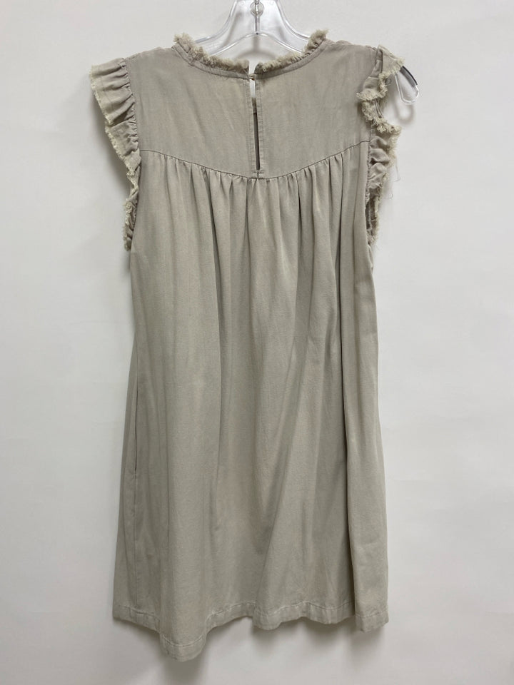 Size S Beige Fringe Ladies Dress
