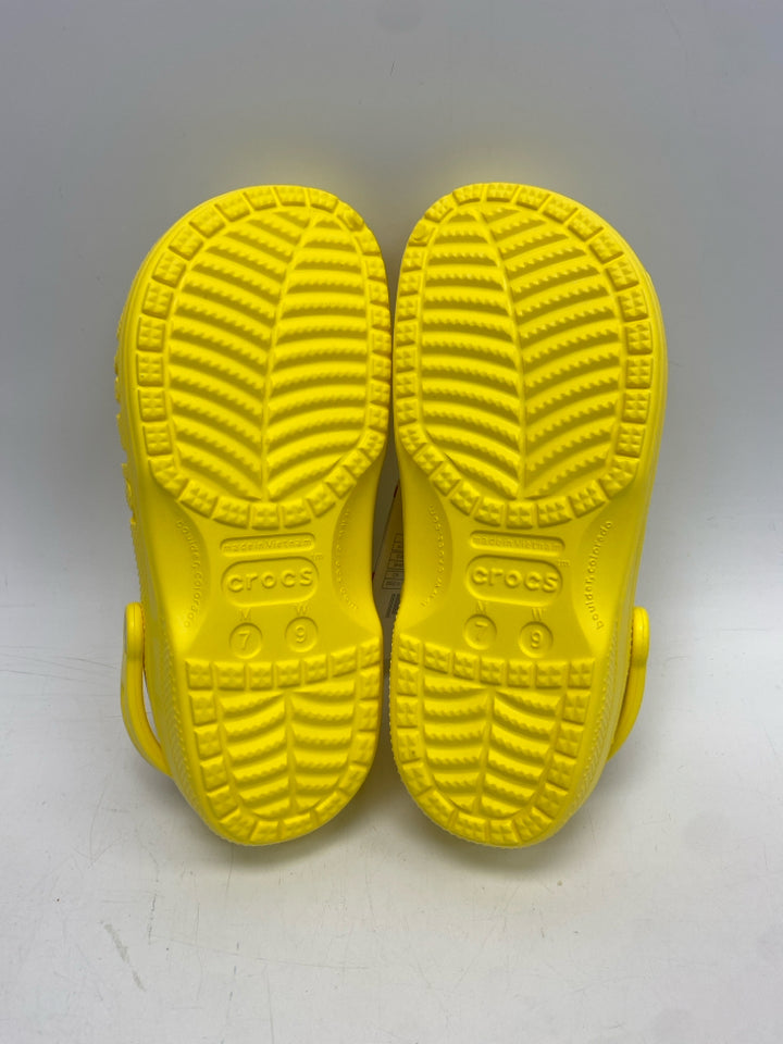 NWT Crocs  Size 9 Yellow Clogs