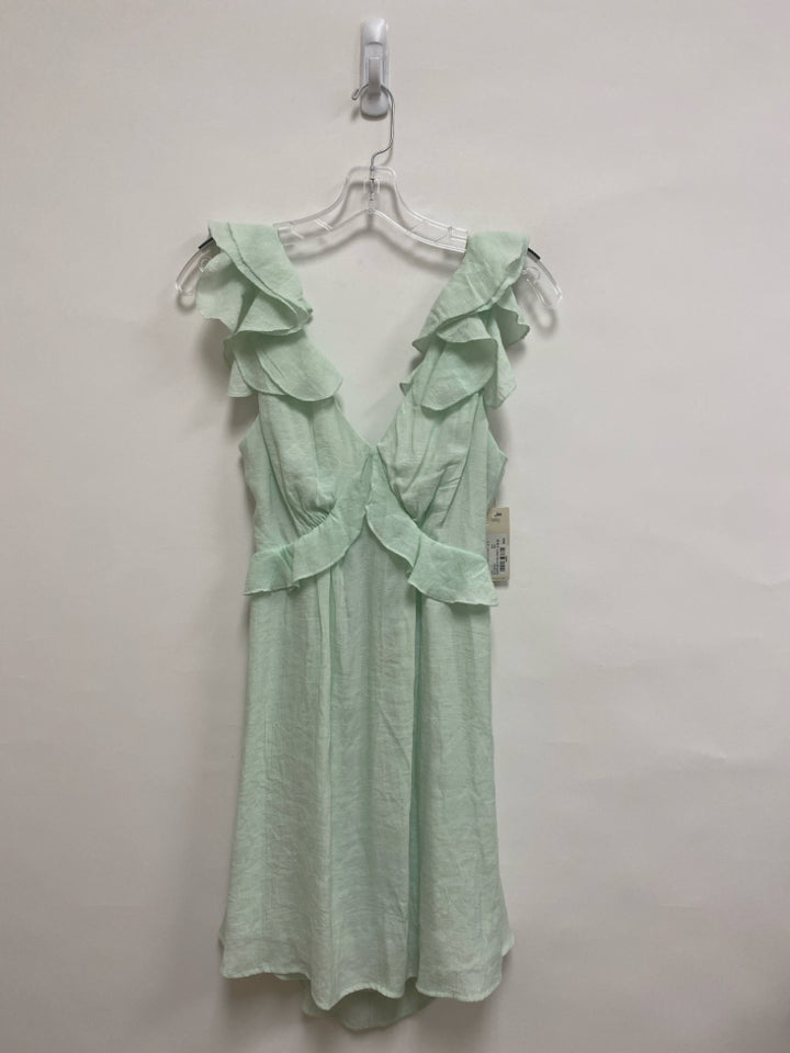NWT Mi ami Size M Mint Green Ruffles Ladies Dress
