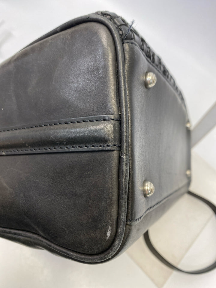 Brighton Black Woven Handbag