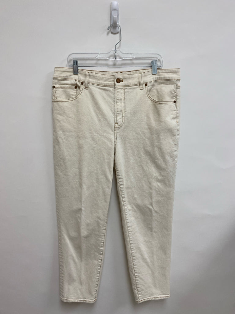 Talbots  SIZE  16 Cream Plus Size Jeans