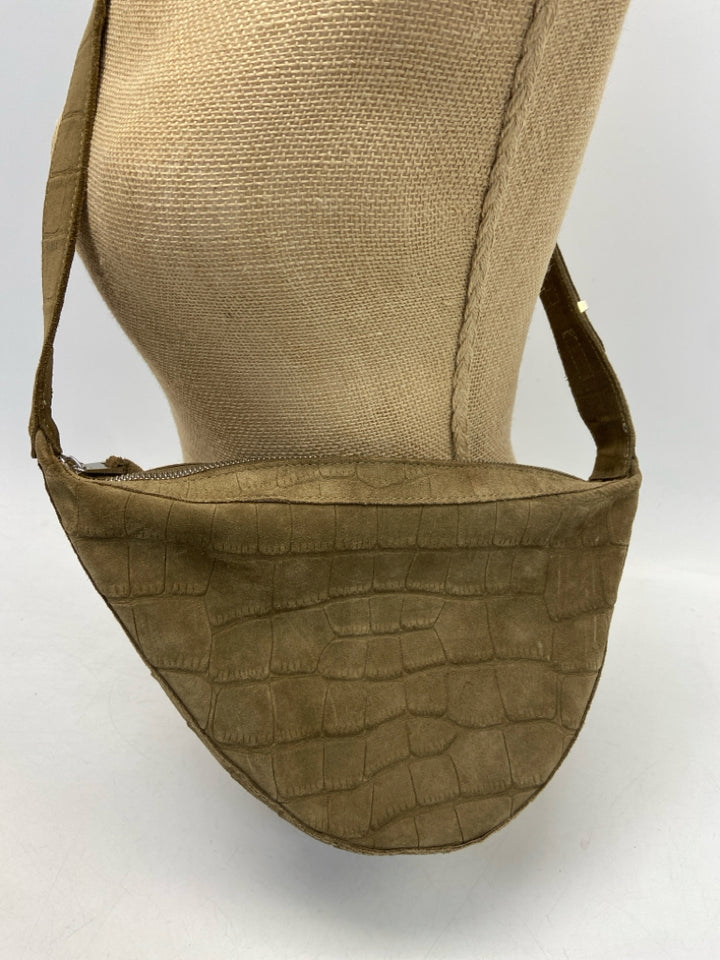 Zara Brown Embossed Crossbody