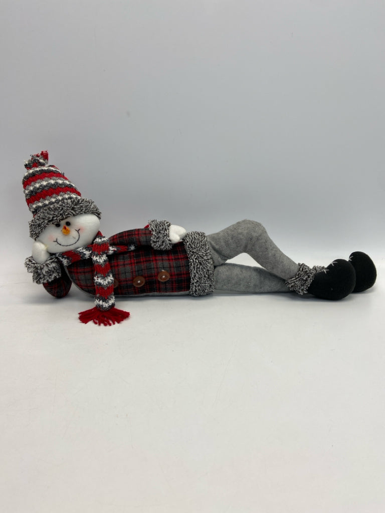 Gray Black/Red Stuffed Fabric Doll