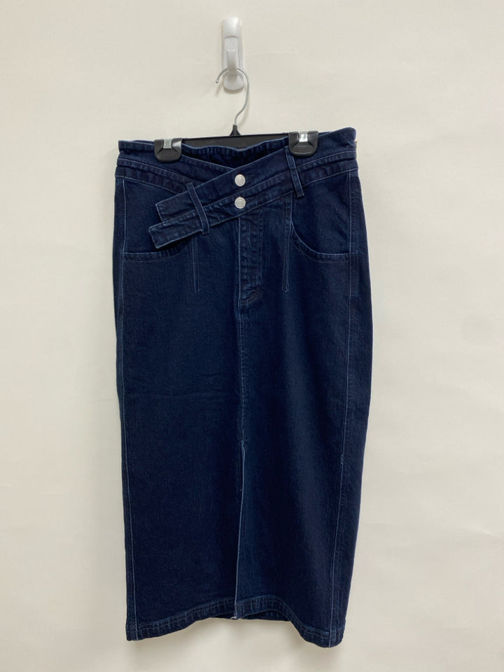 Pilcro Size 10 Dark Blue Denim Ladies Skirt