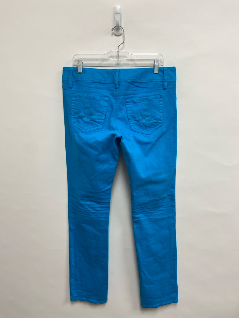 LILLY PULITZER Size 12 Turquoise Ladies Jeans