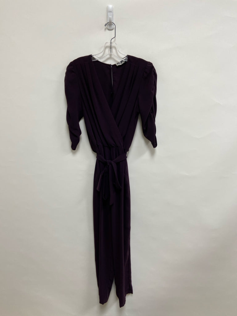 Size M Dark Purple Pleated Ladies Jumpsuit