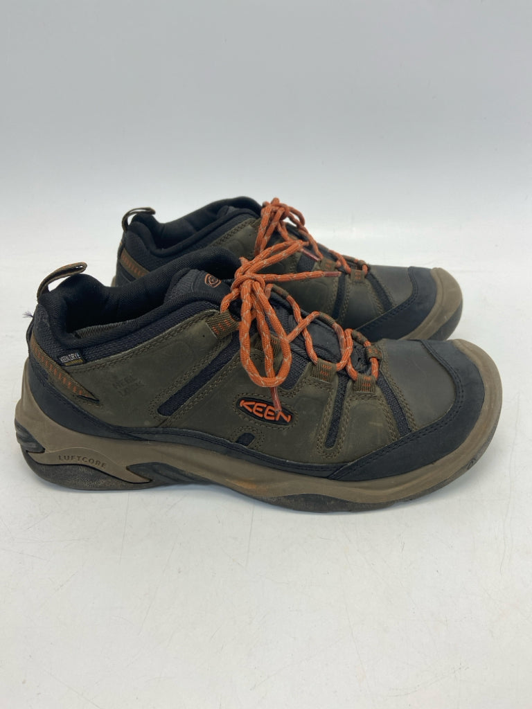 Keen Size 10 Dark Brown Black Lace-Up Men&