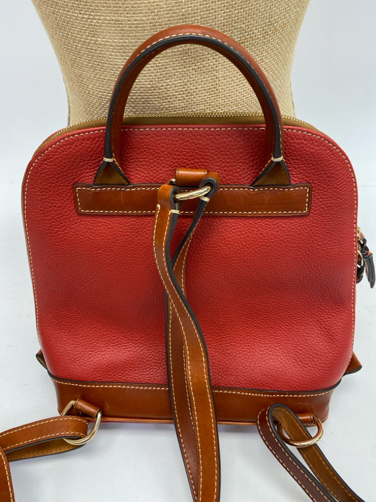 Dooney &amp; Bourke Red Brown Backpack