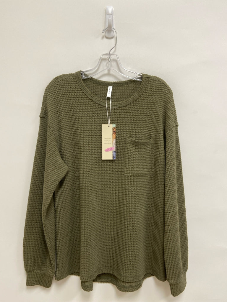 NWT DOKOTOO Size M Green Ladies Sweater