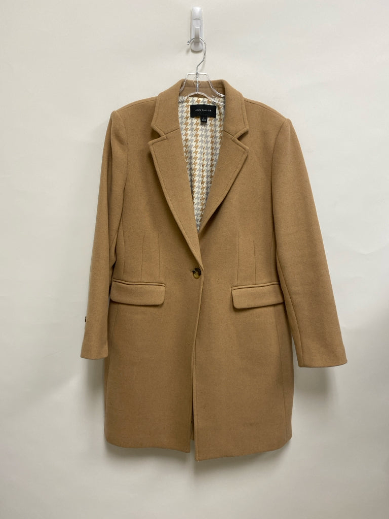 Ann Taylor Size M Tan Button Up Wool Blend Ladies Jacket