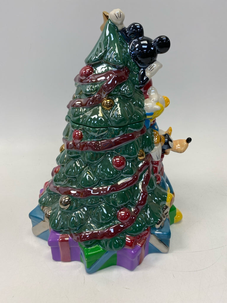 Disney Green Multi Color Mickey Mouse Christmas