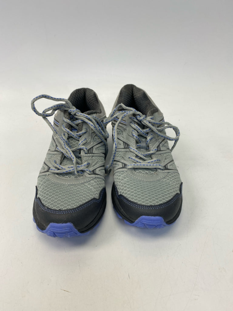 Fila US Shoe Size 8.5 Gray Purple Lace-up Sneakers