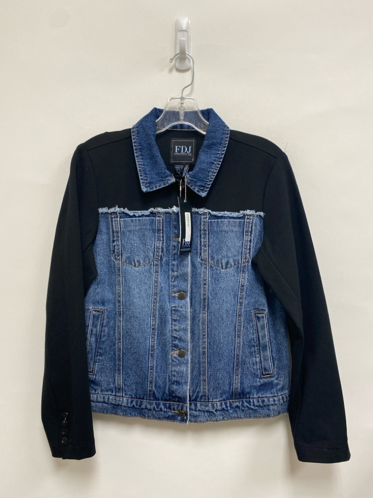 NWT French Dressing Size S Black Blue Denim Ladies Jacket