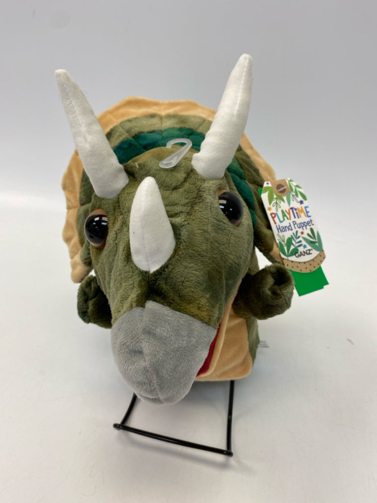 NWT Ganz Green Brown Stuffed Puppet