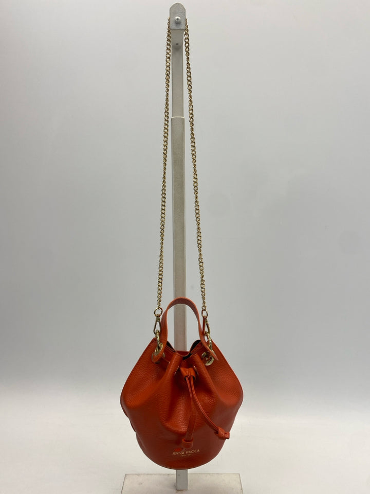 Anna Paola Burnt Orange Drawstring(s) Handbag