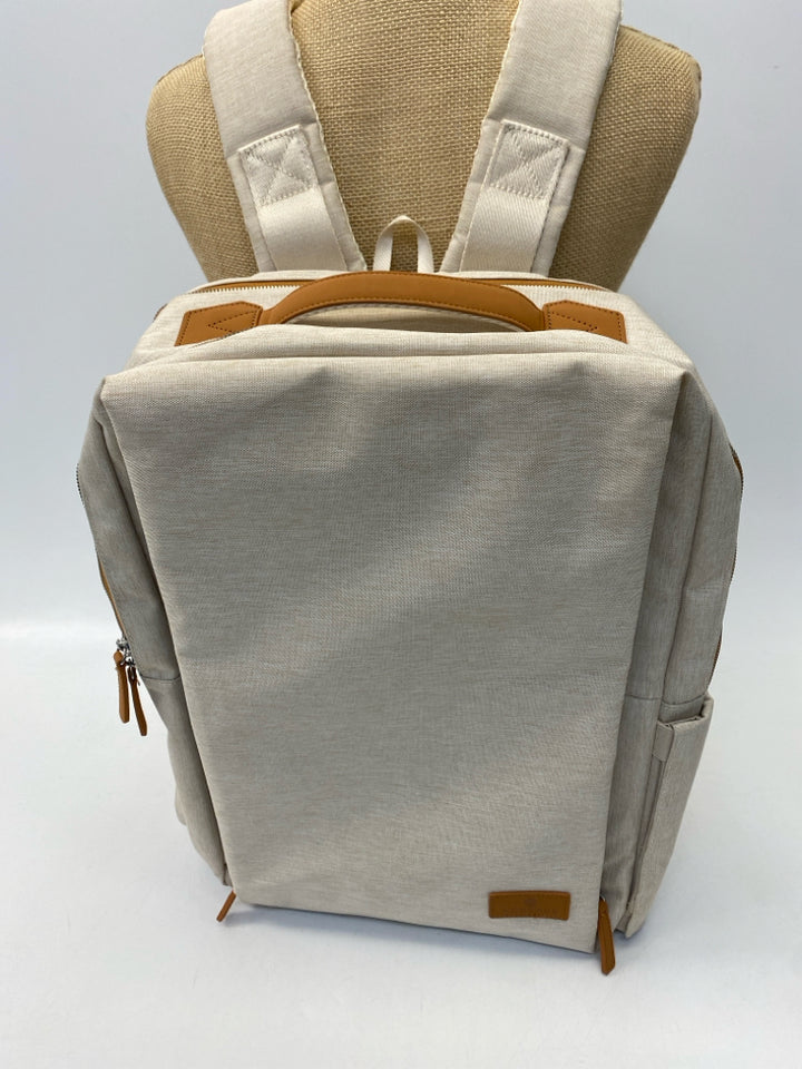 Cream Brown Backpack