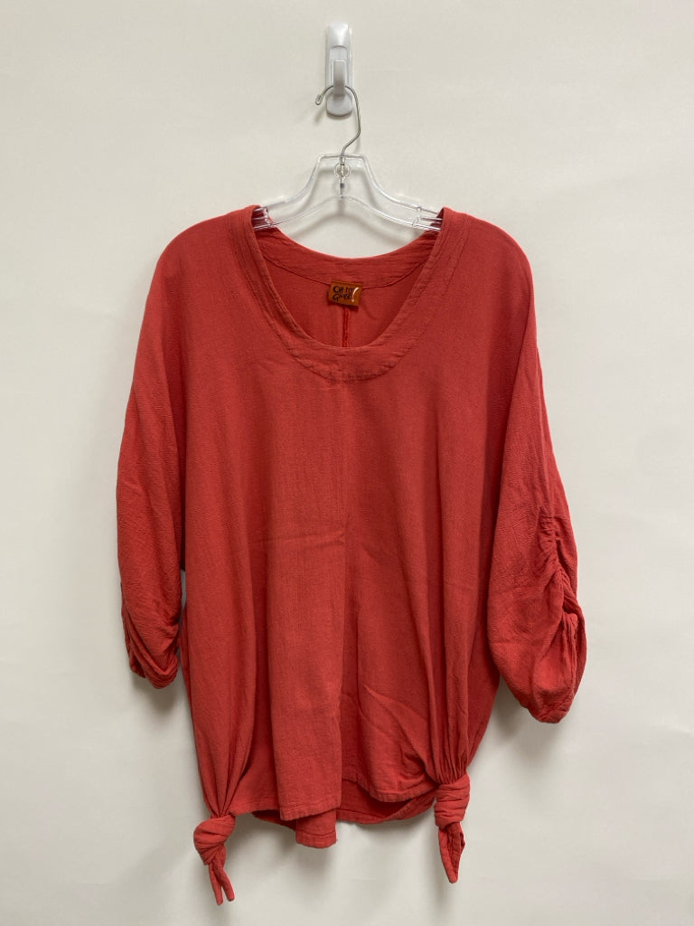 Oh My Gauze!  SIZE  XXL Coral Tunic Plus Size Top