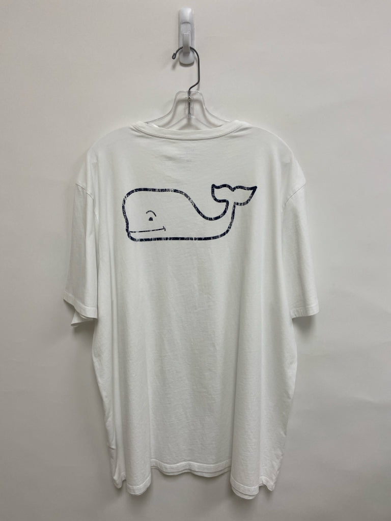 Vineyard Vines Size XXL White Navy Whale Men&