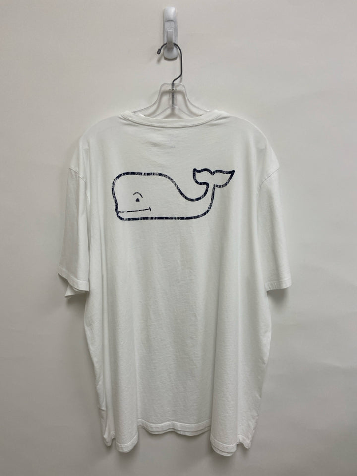 Vineyard Vines Size XXL White Navy Whale Men&