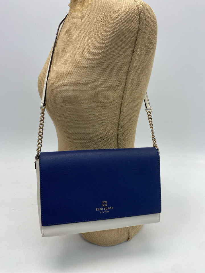 NWT Kate Spade Cream Dark Blue Crossbody