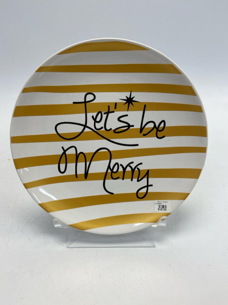 White Gold Striped Christmas