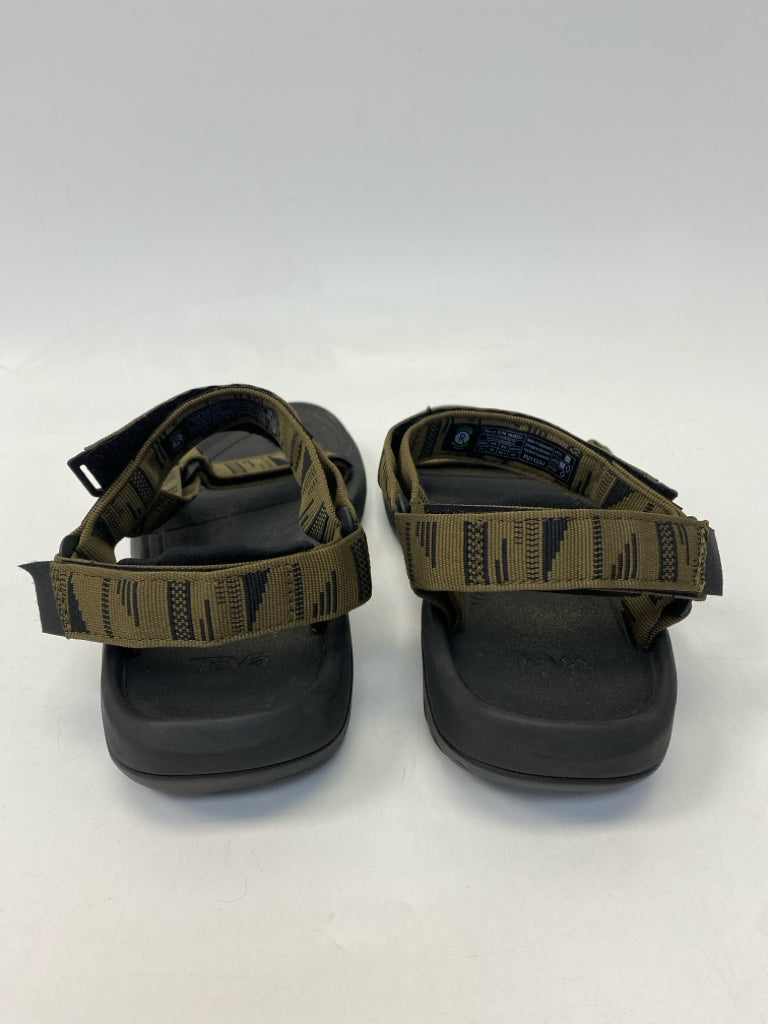 Teva Size 11 Olive Green Black Men&