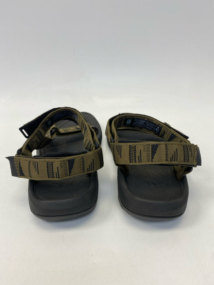 Teva Size 11 Olive Green Black Men&