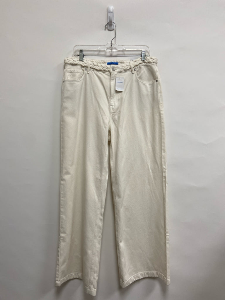 NWT J McLaughlin Size 12W Braided Wide Leg Ladies Jeans