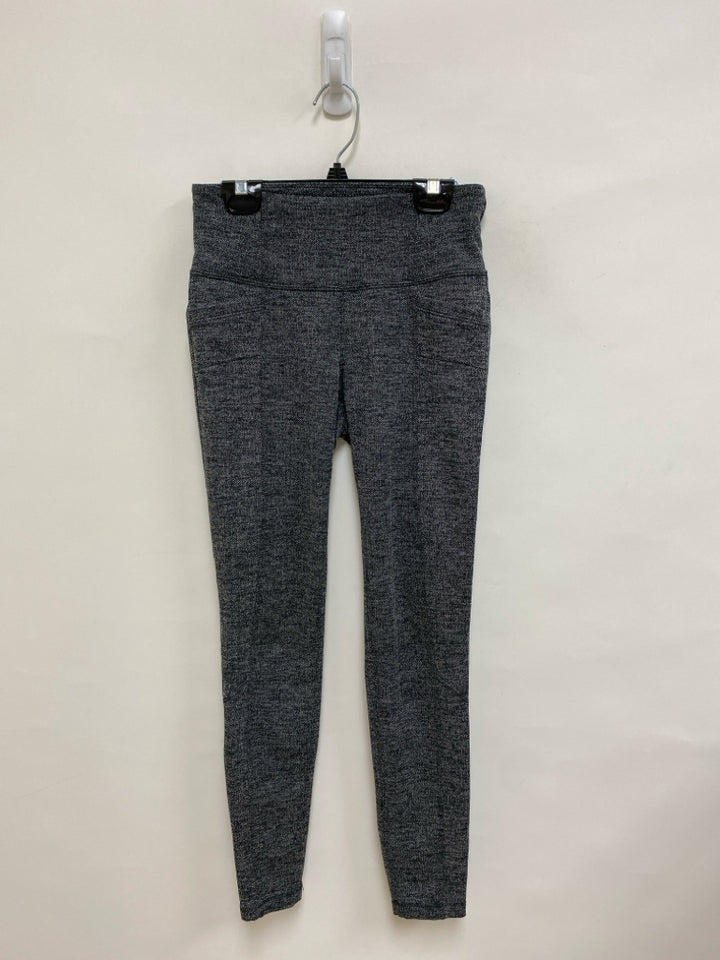 Athleta Size XSP Black/Gray Herringbone Petite Leggings