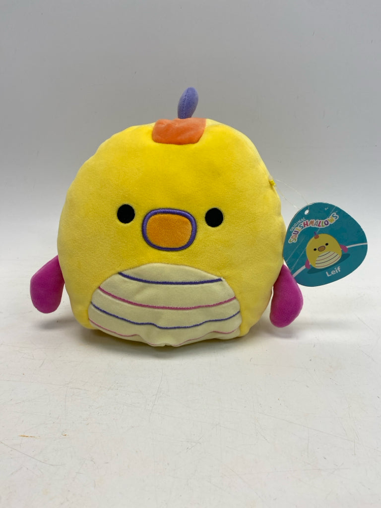 NWT Squishmallows Yellow Multi Color Stuffed Animal