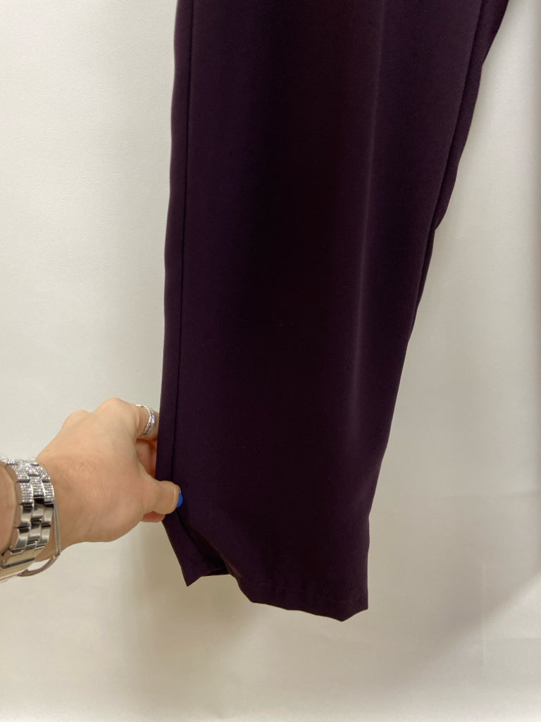 Size M Dark Purple Pleated Ladies Jumpsuit