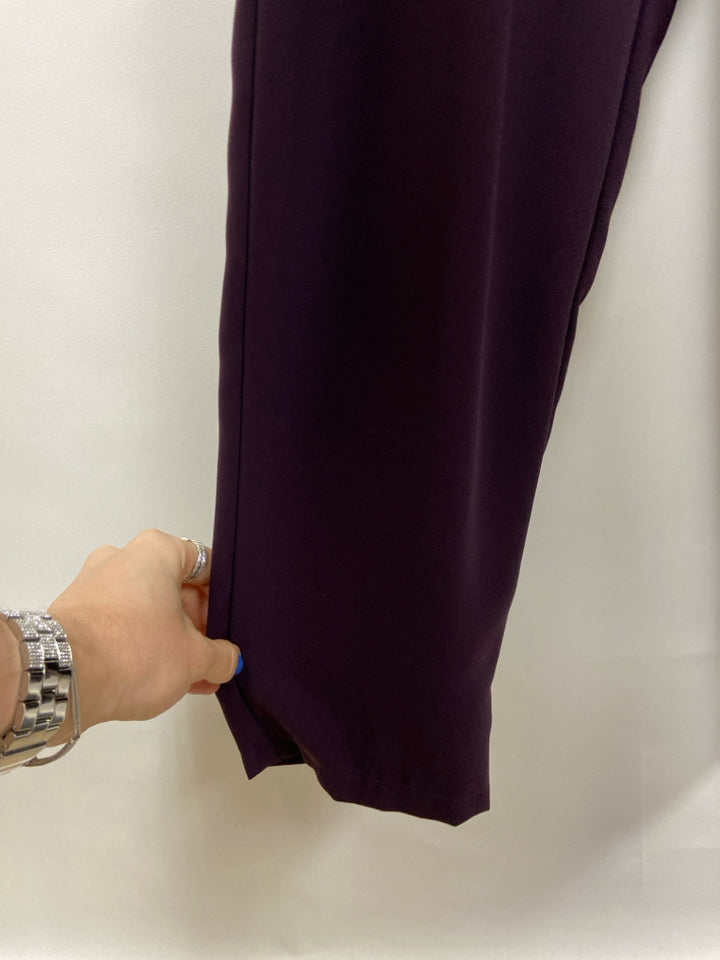 Size M Dark Purple Pleated Ladies Jumpsuit