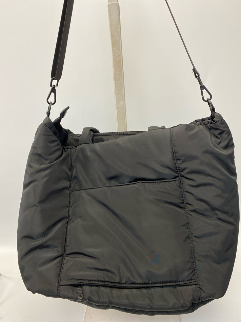 Calia Black Woven Duffle Bag