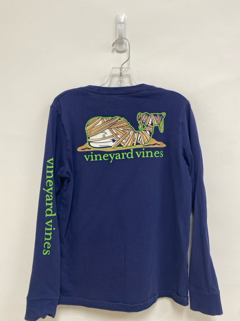 Vineyard Vines SIZE M Navy Long Sleeve Tee Boy&
