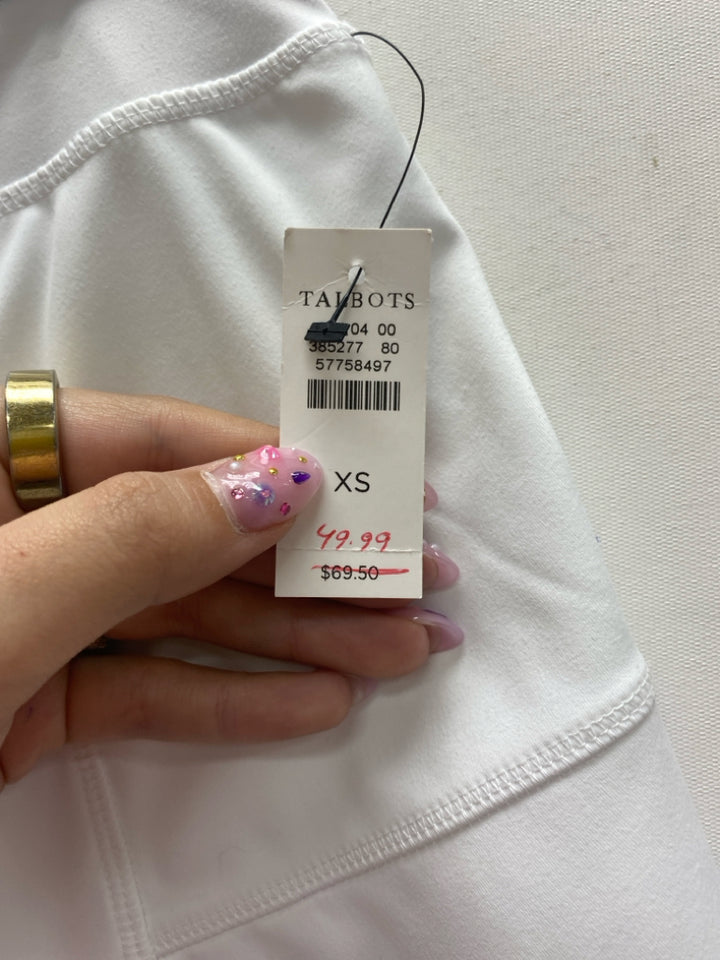 NWT Talbots Size XS White Ladies Skort