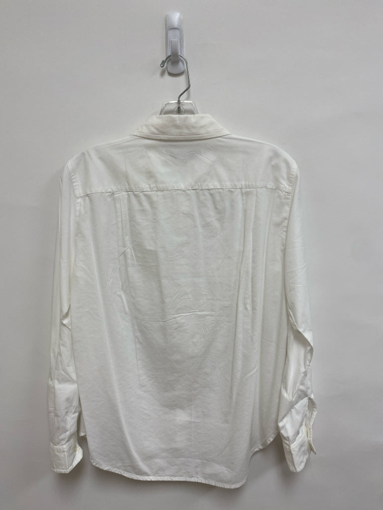 NWT LOFT Size XS White Button Up Ladies Top