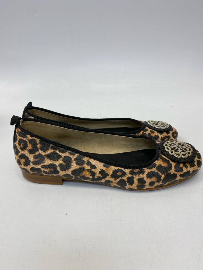 Brighton  Size 7 Brown Black Animal Print Flats