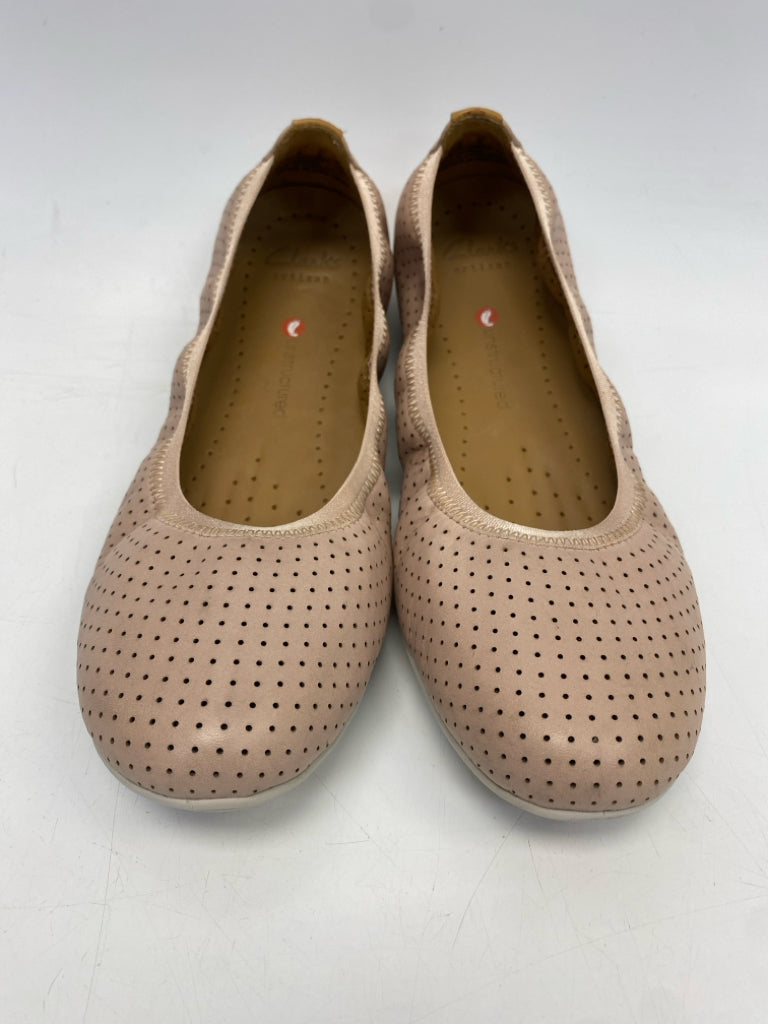 Clarks  Size 9 Blush Perforated Flats