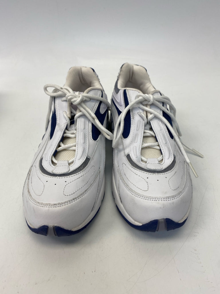 Avia  Size 8 White Blue Lace-up Sneakers