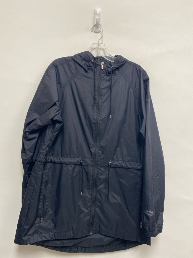 Columbia Size L Black Hooded Zip Down Ladies Jacket
