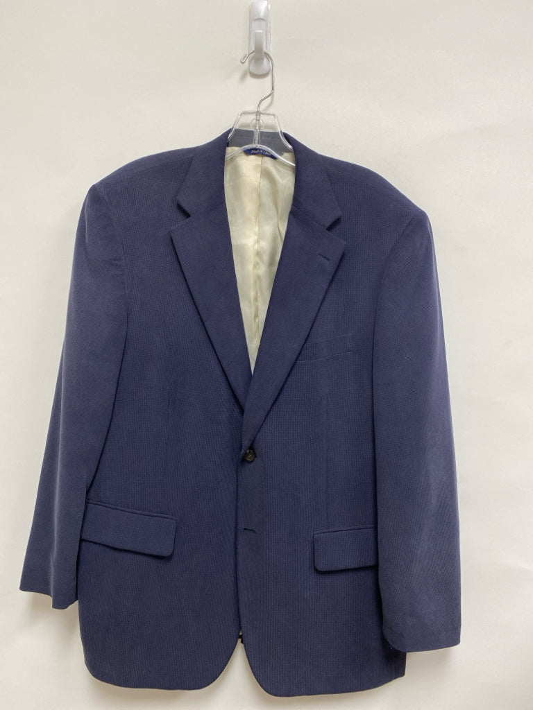 Alan Flusser Size 40S Navy Silk Men&