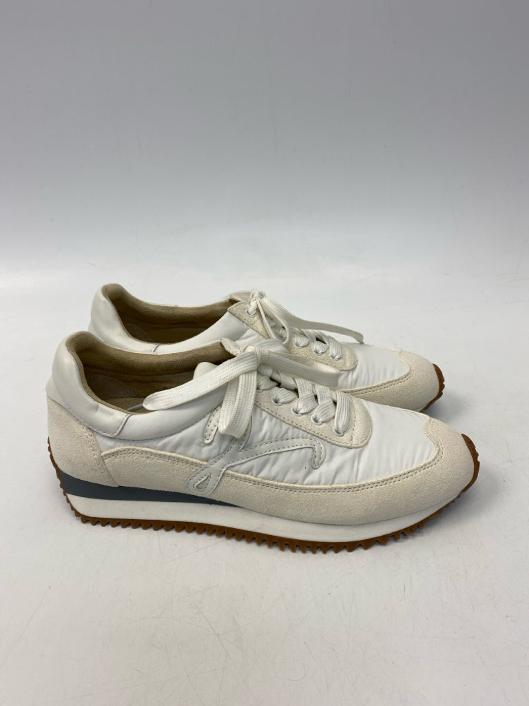 NEW Vaneli US Shoe Size 7.5 White Cream Lace-up Sneakers
