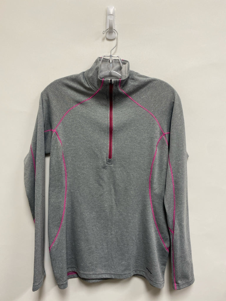 Patagonia Size S Gray Pink Trimmed Ladies Pullover