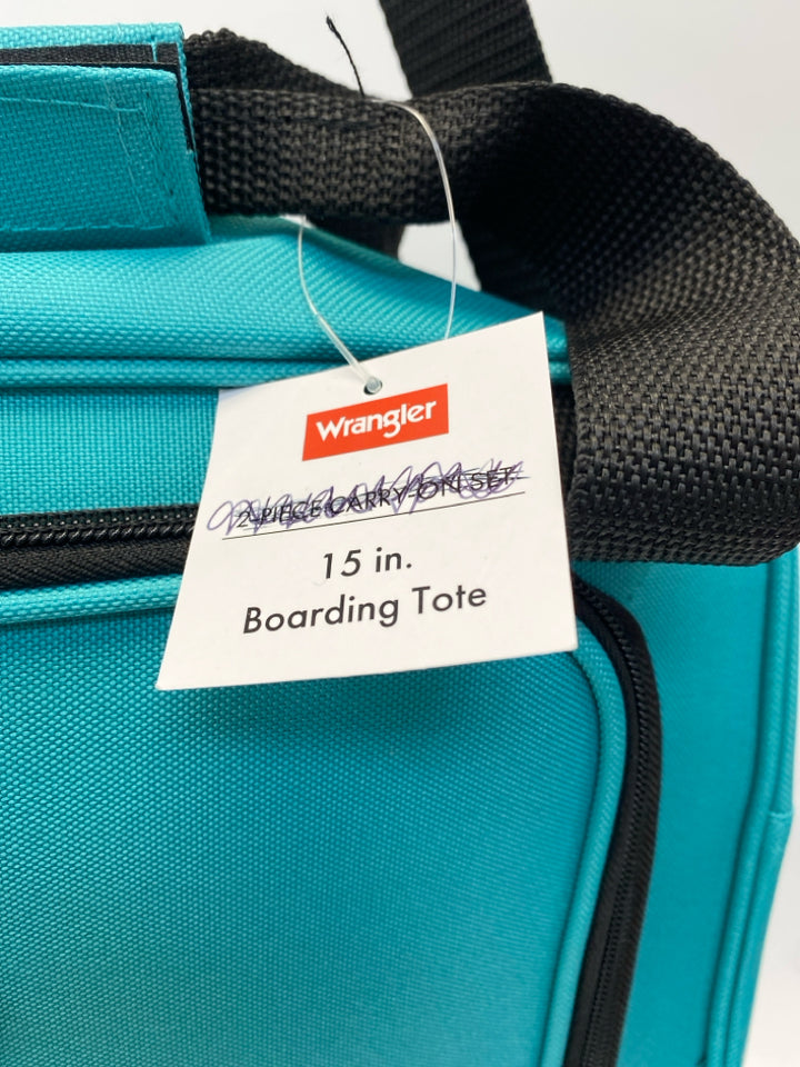 Wrangler Turquoise Black Duffle Bag