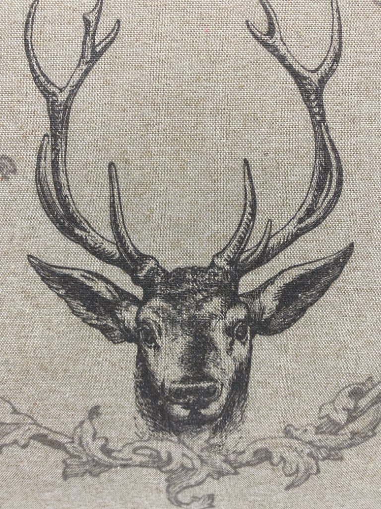 Natural Gray Deer Pillow