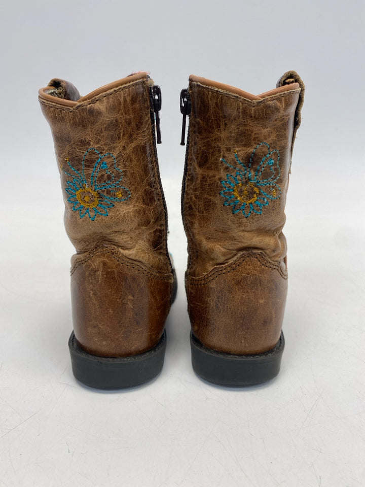 Shyanne SIZE 6 Brown Multi Color Flowers Girl&
