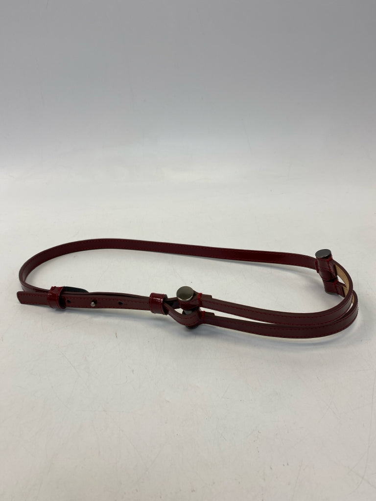 WORTH Red Patent Belt